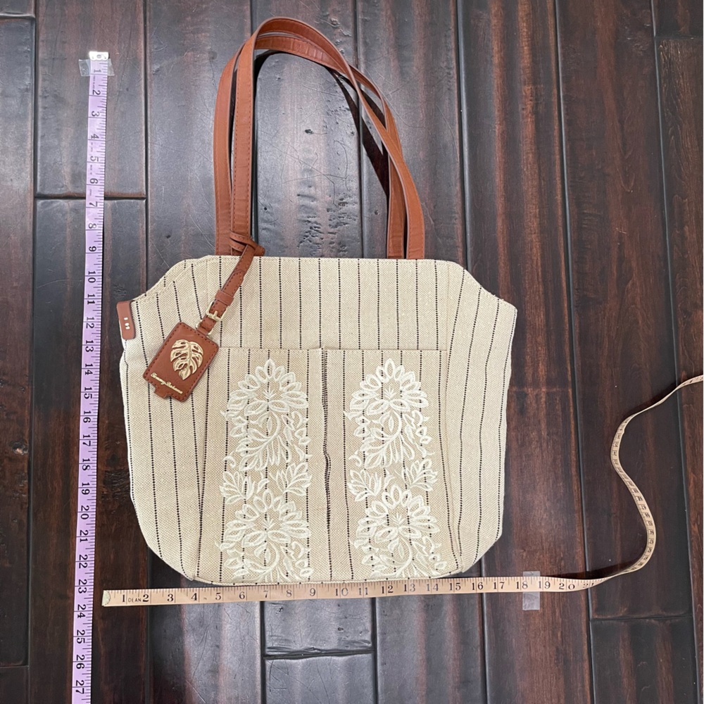 Tommy Bahama Purse Tote Bag Beach Bag Travel Bag - Picture 13 of 13
